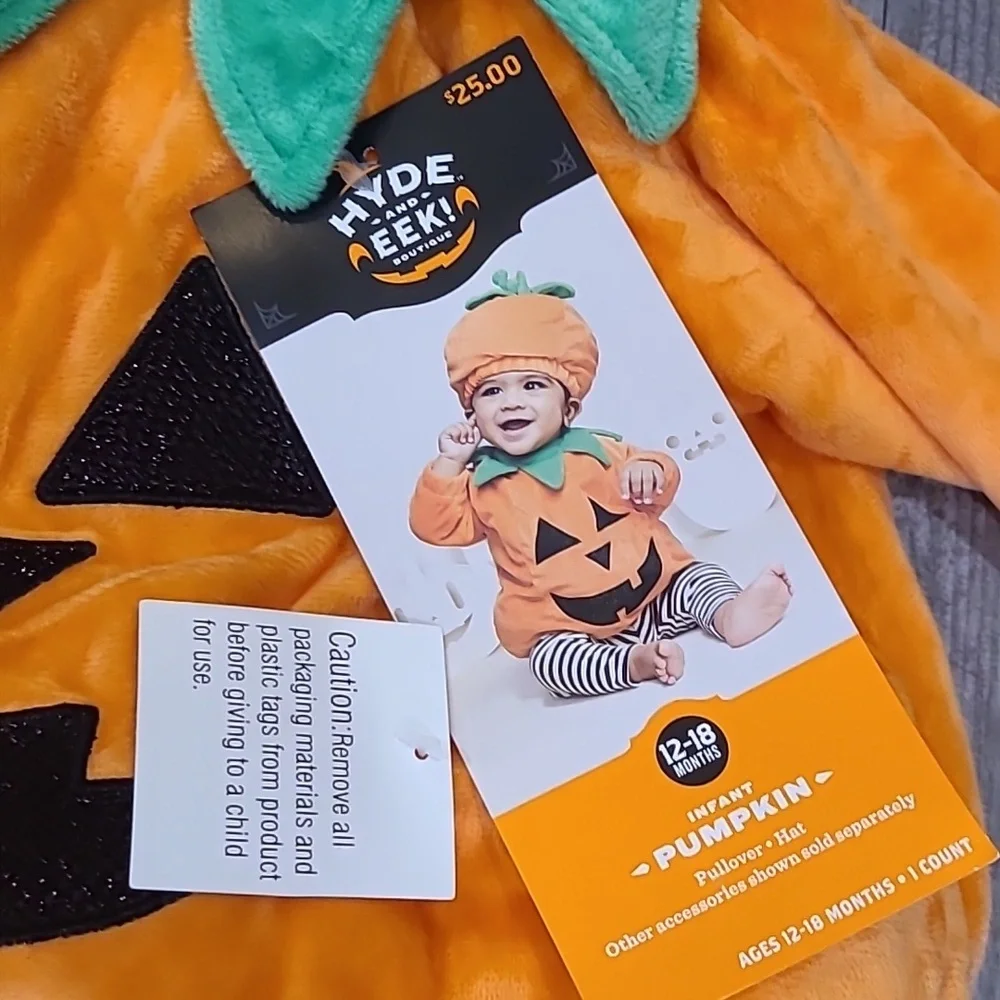 EEK & Hyde Pullover Pumpkin Costume with Hat